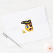 Sticker Carré emoji pirate (Enveloppe)