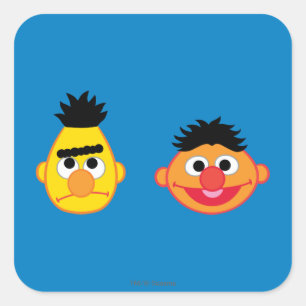 Sticker Carré Emojis Bert & Ernie
