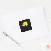 Sticker Carré Emote Smile Pouce Vers Le Haut Emoticon Visage Drô (Enveloppe)