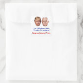 Sticker Carré Empêcher Trump et Pence d'une collusion (Sac)