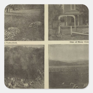 Sticker Carré Empire intérieur de scènes