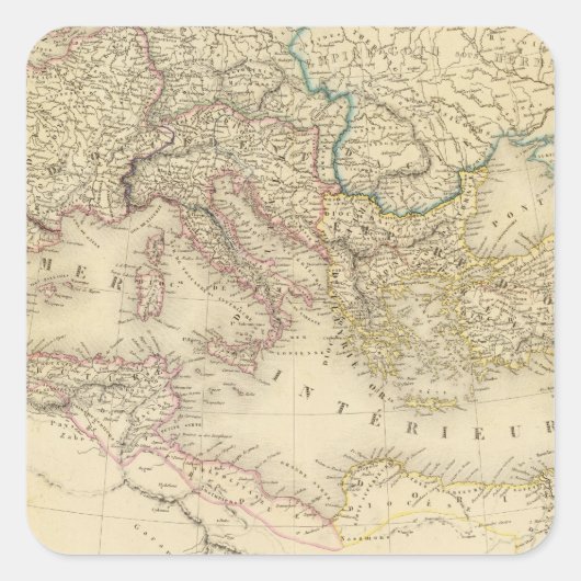 Sticker Carré Empire romain 4 (Devant)