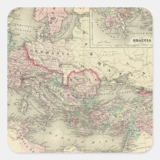 Sticker Carré Empire romain au temps du Christ (Devant)