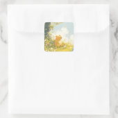 Sticker Carré Emplacement de refroidissement Capybara (Sac)