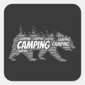Sticker Carré Emplacement du camping (Devant)