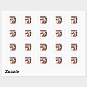 Sticker Carré Employé du mois (Feuille)