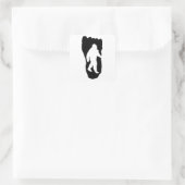 Sticker Carré Empreinte Bigfoot (Sac)