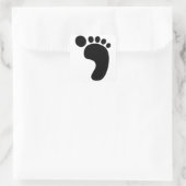 Sticker Carré Empreinte Bigfoot Sasquatch (Sac)