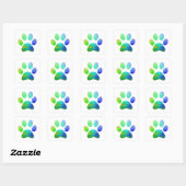 Sticker Carré Empreinte de patte (Feuille)