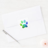Sticker Carré Empreinte de patte (Enveloppe)