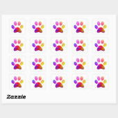 Sticker Carré Empreinte de patte (Feuille)
