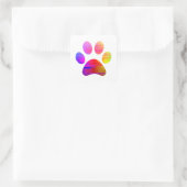 Sticker Carré Empreinte de patte (Sac)