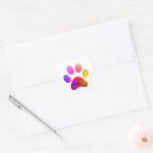 Sticker Carré Empreinte de patte (Enveloppe)