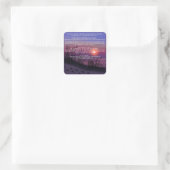 Sticker Carré Empreintes dans le sable (Sac)