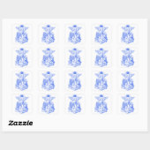 Sticker Carré Empress Wings & Crown (Feuille)