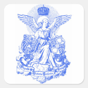 Sticker Carré Empress Wings & Crown