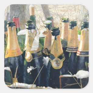 Sticker Carré Empties de la journée de boxe 2005