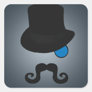 Sticker Carré En effet, Messieurs