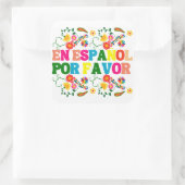 Sticker Carré En Español Por Faver, Matrice Cadeau Enseignant Es (Sac)