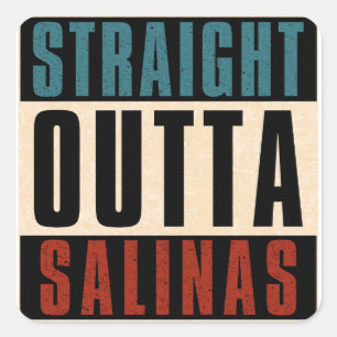 Sticker Carré En face de Salinas Californie CA