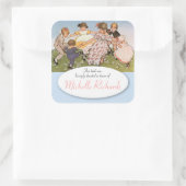 Sticker Carré En l'honneur de ... bibliothèque (Sac)