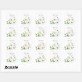 Sticker Carré en Merci d'anémone blanc (Feuille)