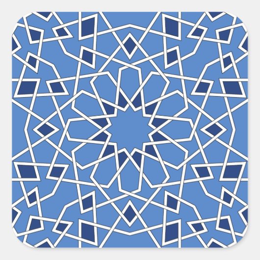 Sticker Carré en mosaïque mauresque (Devant)