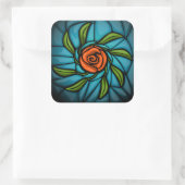 Sticker Carré en mosaïque Rosey (Sac)