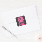 Sticker Carré En octobre, nous portons du rose (Enveloppe)