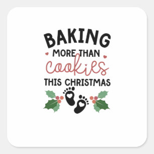 Sticker Carré Enceinte pour Noël : Plus que des Biscuits à Cuire
