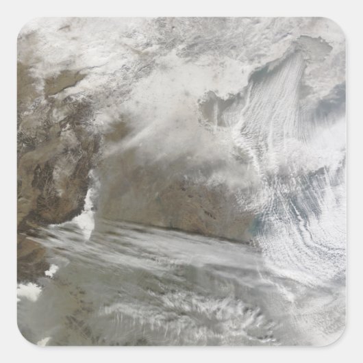Sticker Carré Encercles de couverture de neige Bo Hai (Devant)