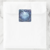 Sticker Carré Enchanted Blue Forest Magical Woodland (Sac)