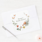 Sticker Carré Enchanted Forest Fête de Mariage Champêtre (Enveloppe)