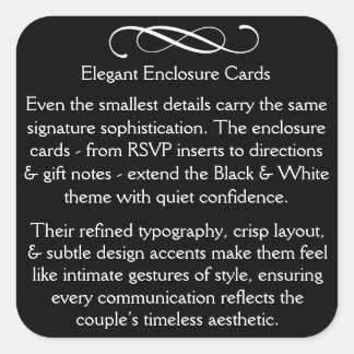 Sticker Carré Enclosure Cards