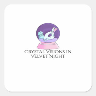 Sticker Carré Encre Whimsigoth – Forêts Mystiques, Lunes & Magie