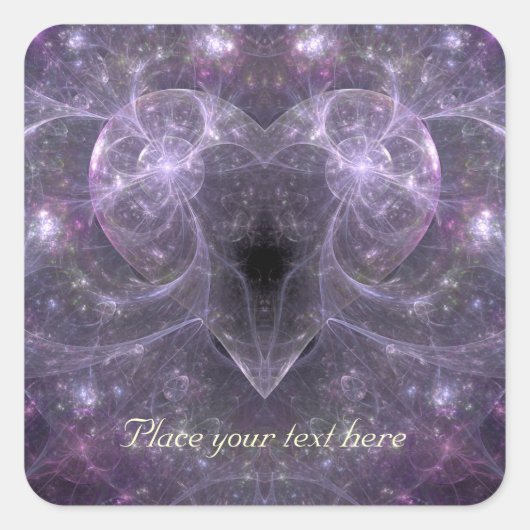 Sticker Carré Énergie de l'amour (Devant)