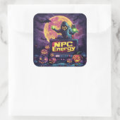 Sticker Carré Énergie NPC | ExDesigner | Halloween (Sac)