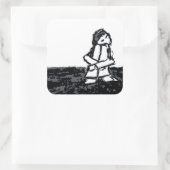 Sticker Carré enfant du coin (Sac)