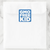 STICKER CARRÉ ENFANT SANS OGM (BLEU) (Sac)