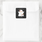 Sticker Carré Enfants Cute halloween Ghost (Sac)