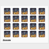 Sticker Carré Enfer ailes II. (Feuille)