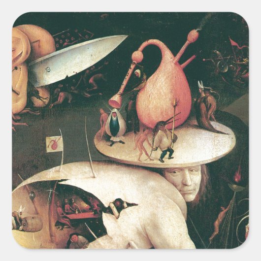 Sticker Carré enfer par hieronymus bosch (Devant)