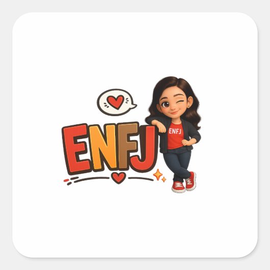 STICKER CARRÉ ENFJ (Devant)