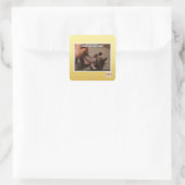 Sticker Carré Engagez le mode d'attaque minuscule ! (Sac)