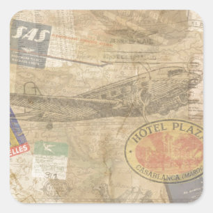 Sticker Carré Engin World Explorer