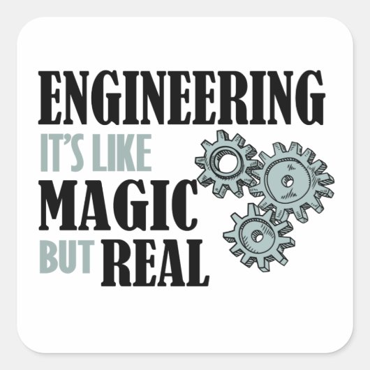 Sticker Carré Engineering (Devant)