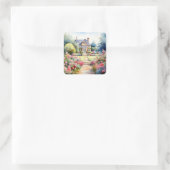 Sticker Carré English Garden Landscape (Sac)