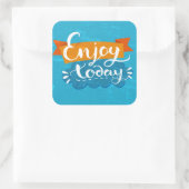 Sticker Carré Enjoy (Sac)