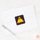 Sticker Carré Enlèvement d'Alien UFO Thunder_Cove (Enveloppe)