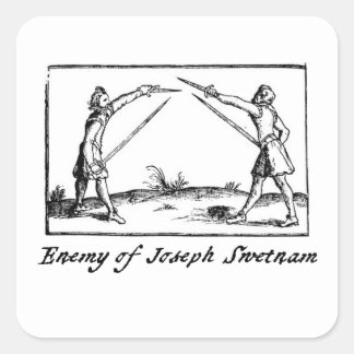 Sticker Carré Ennemi de Joseph Swetnam
